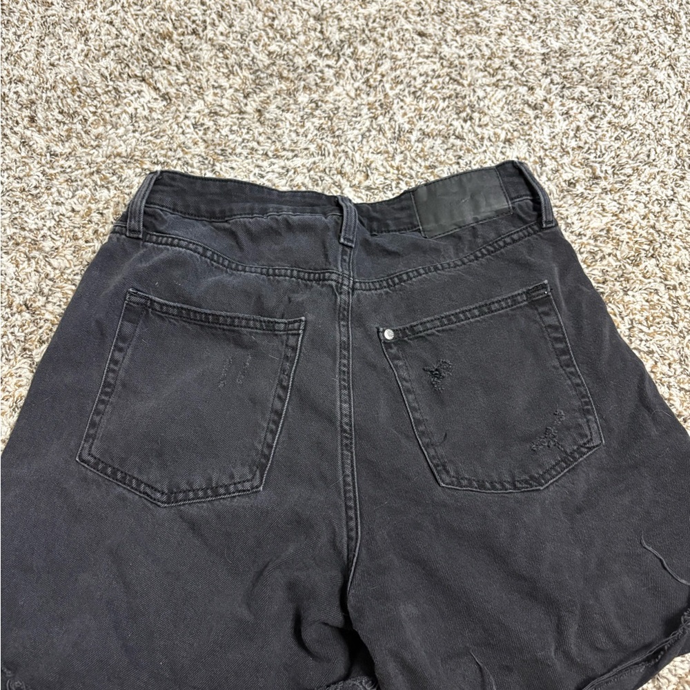 H&M Black Denim Shorts Size 6
